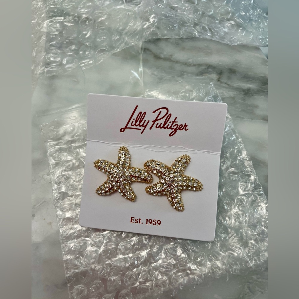 Lilly Pulitzer Gold Starfish Jewelry